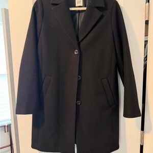GAP Women's Classic Black Trench Coat